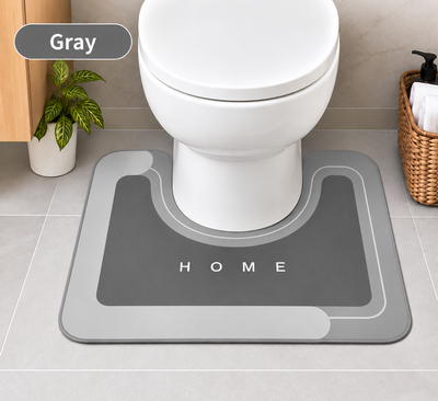 U-Shaped Toilet Mat – Super Absorbent, Non-Slip Toilet Floor Mat