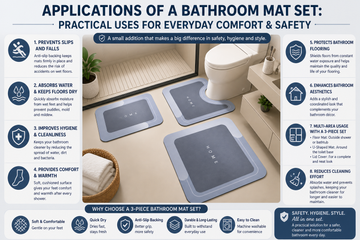 Applications of a Bathroom Mat Set: Practical Uses for Everyday Comfort & Safety