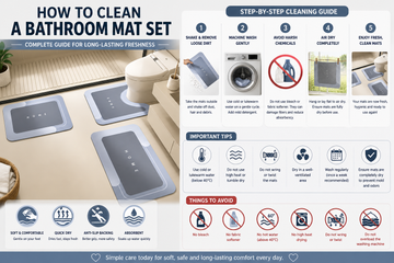 How to Clean a Bathroom Mat Set (Complete Guide for Long-Lasting Freshness)