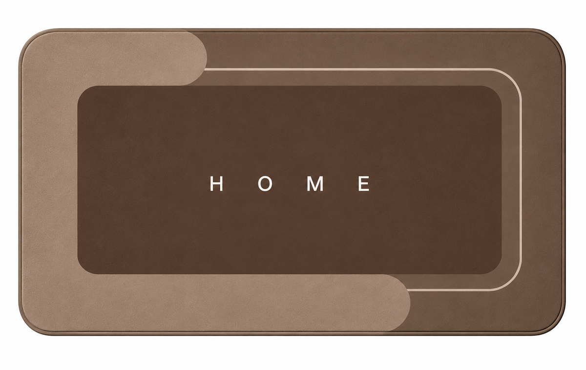 Super Absorbent Bathroom Square Shape Floor Mat – Soft, Quick-Dry & Non-Slip (1-piece)