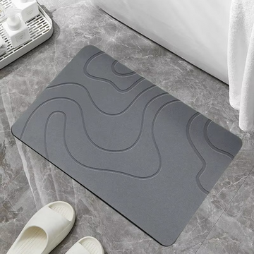 Non-Slip Bath Mat with Strong Suction Cups – Soft, Comfortable & Quick-Dry Shower and Tub Floor Mat