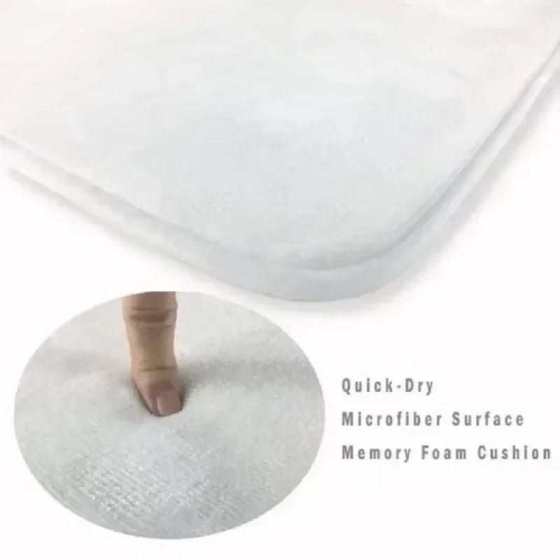 Ocean-Themed Plush Faux Cashmere Bathroom Mat | Ultra Soft, Non-Slip Absorbent Bath Rug with Beach Starfish & Heart Design