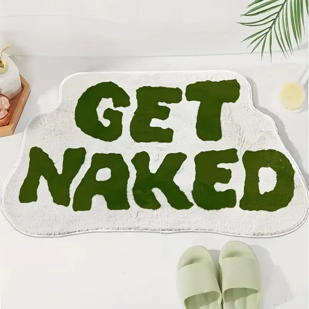 Alphabet-Shaped Faux Sheep Velvet Carpet – Soft Non-Slip Bathroom Floor Mat, Bedroom & Kitchen Rug Home Décor