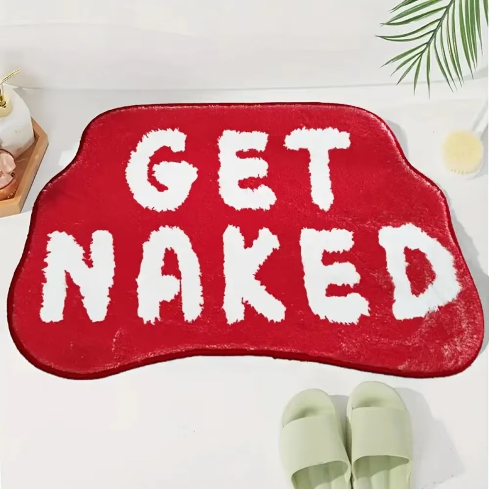 Alphabet-Shaped Faux Sheep Velvet Carpet – Soft Non-Slip Bathroom Floor Mat, Bedroom & Kitchen Rug Home Décor