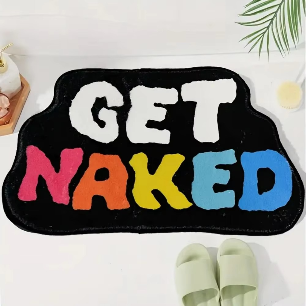 Alphabet-Shaped Faux Sheep Velvet Carpet – Soft Non-Slip Bathroom Floor Mat, Bedroom & Kitchen Rug Home Décor