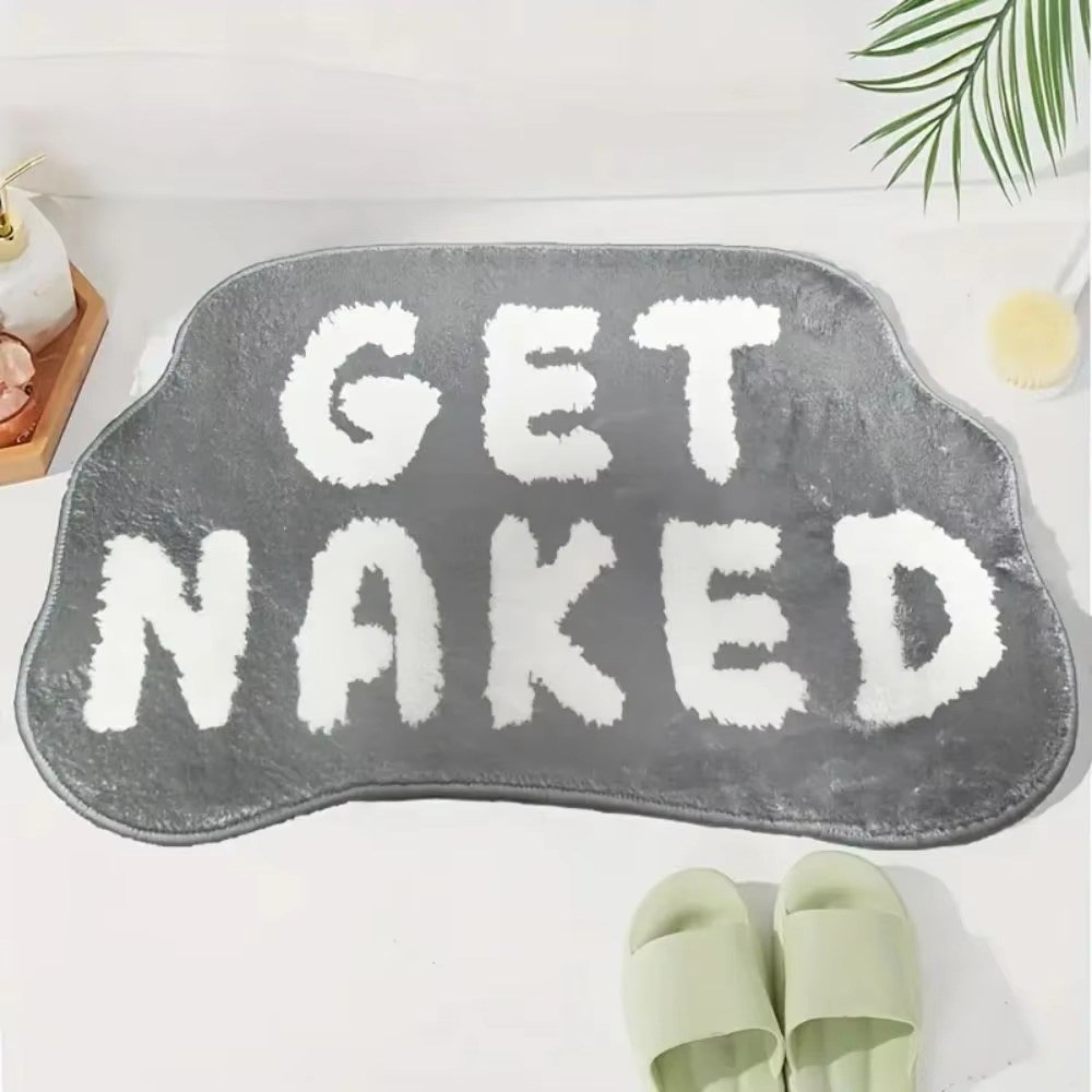 Alphabet-Shaped Faux Sheep Velvet Carpet – Soft Non-Slip Bathroom Floor Mat, Bedroom & Kitchen Rug Home Décor