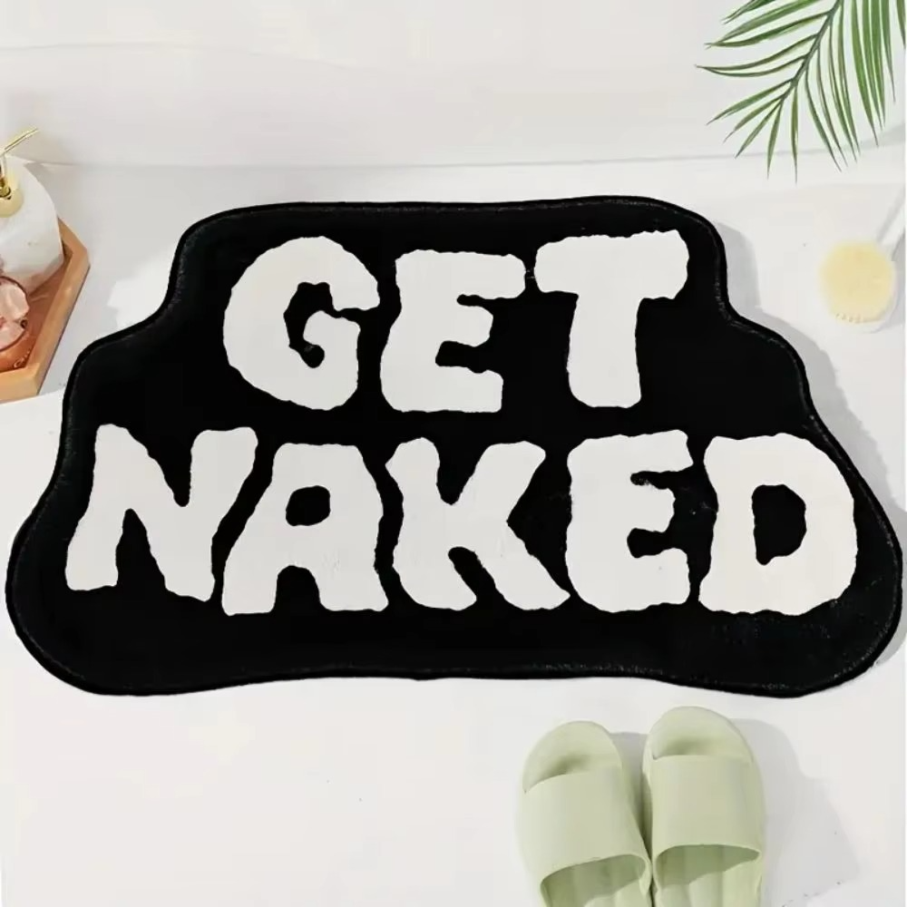 Alphabet-Shaped Faux Sheep Velvet Carpet – Soft Non-Slip Bathroom Floor Mat, Bedroom & Kitchen Rug Home Décor